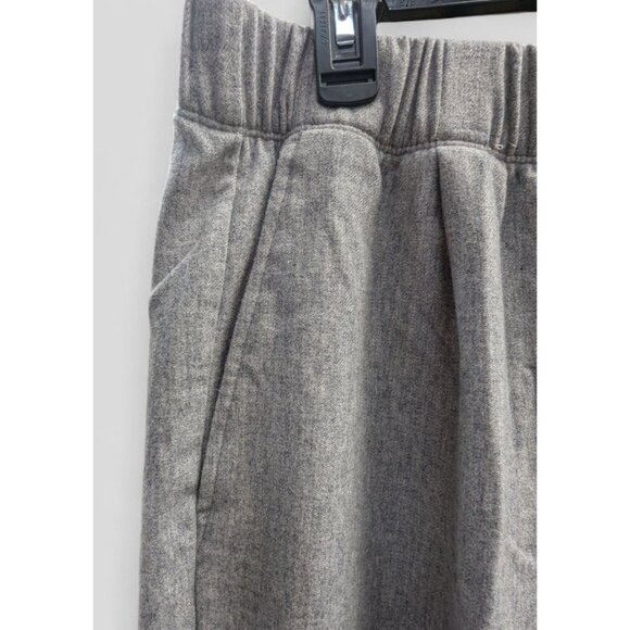Eileen Fisher Womens Size Medium Elastic Waist Pockets Wool Grey Minimalist - Picture 5 of 13